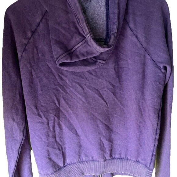 Vintage PINK Victoria Secret Full Zip Hoodie Purple White Women's Size Large - Picture 13 of 14